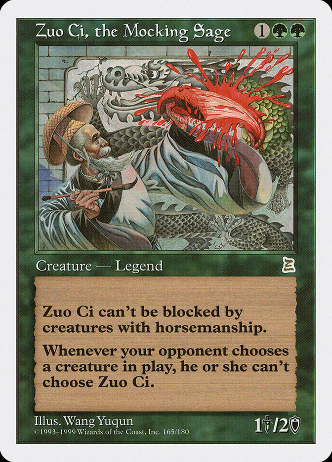 Zuo Ci, the Mocking Sage [Portal Three Kingdoms] Magic: The Gathering