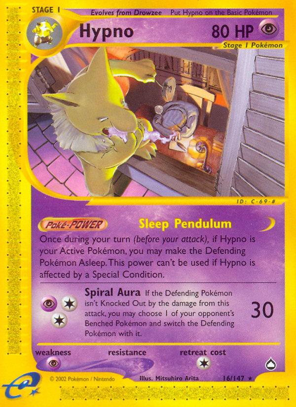 Hypno (16/147) [Aquapolis] Pokémon