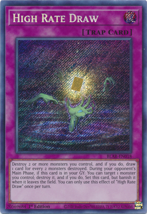 High Rate Draw [BLAR-EN018] Secret Rare Yu-Gi-Oh!