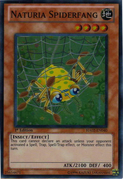 Naturia Spiderfang [HA02-EN040] Super Rare Yu-Gi-Oh!