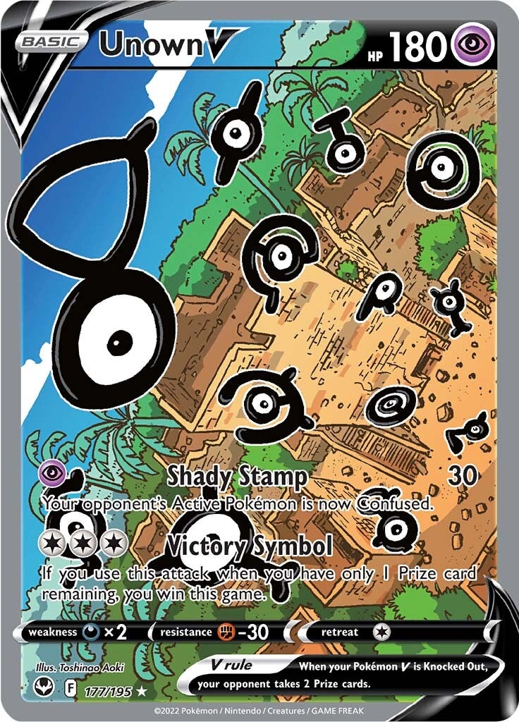 Unown V (177/195) [Sword & Shield: Silver Tempest] Pokémon
