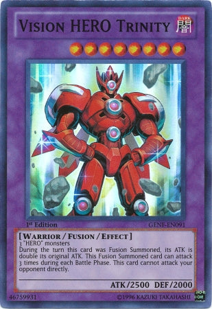Vision Hero Trinity [GENF-EN091] Super Rare Yu-Gi-Oh!