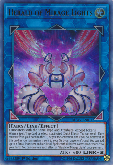 Herald of Mirage Lights [DUOV-EN011] Ultra Rare Yu-Gi-Oh!