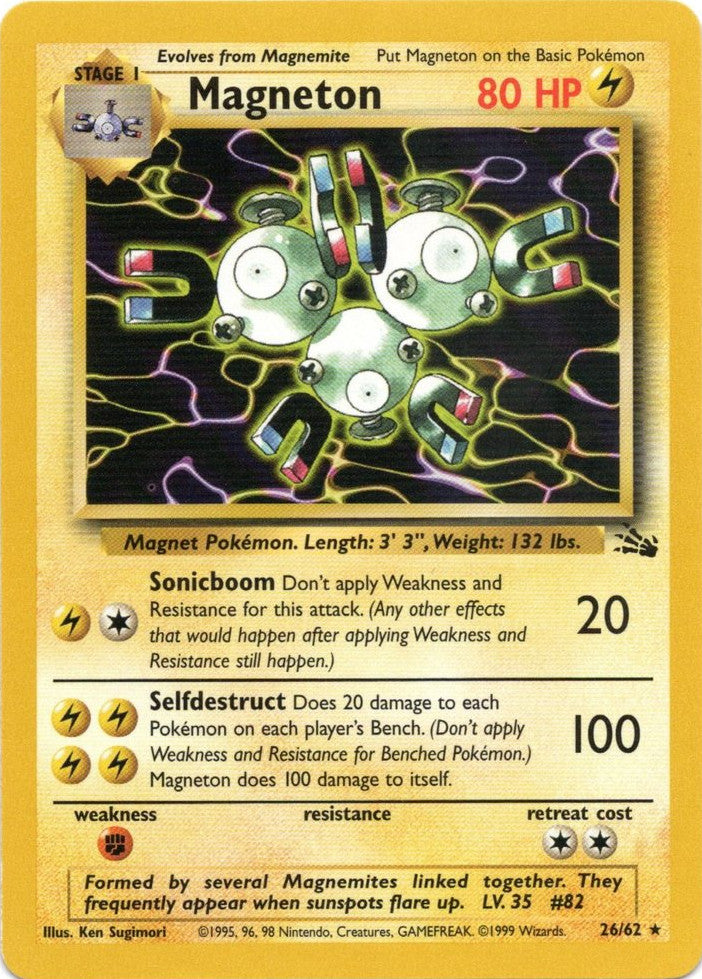 Magneton (26/62) [Fossil Unlimited] Pokémon