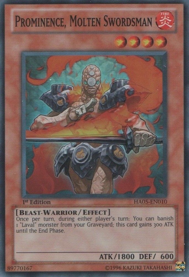 Prominence, Molten Swordsman [HA05-EN010] Super Rare Yu-Gi-Oh!