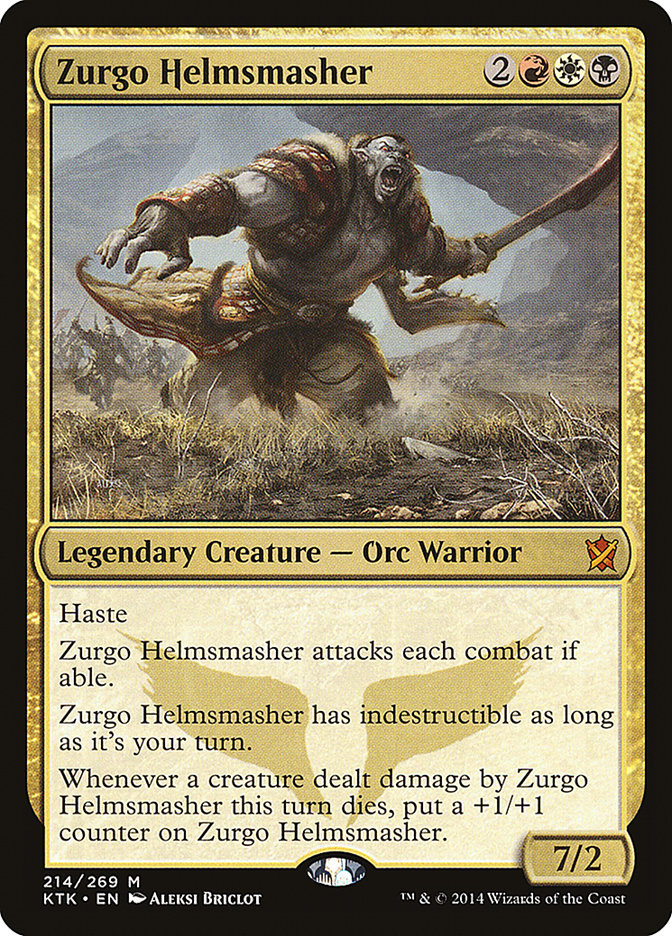 Zurgo Helmsmasher [Khans of Tarkir] Magic: The Gathering