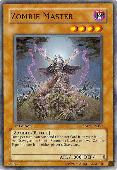 Zombie Master [TAEV-EN039] Super Rare Yu-Gi-Oh!