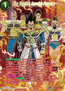 King Vegeta's Imposing Presence (Special Rare) (BT13-030) [Supreme Rivalry] Dragon Ball Super