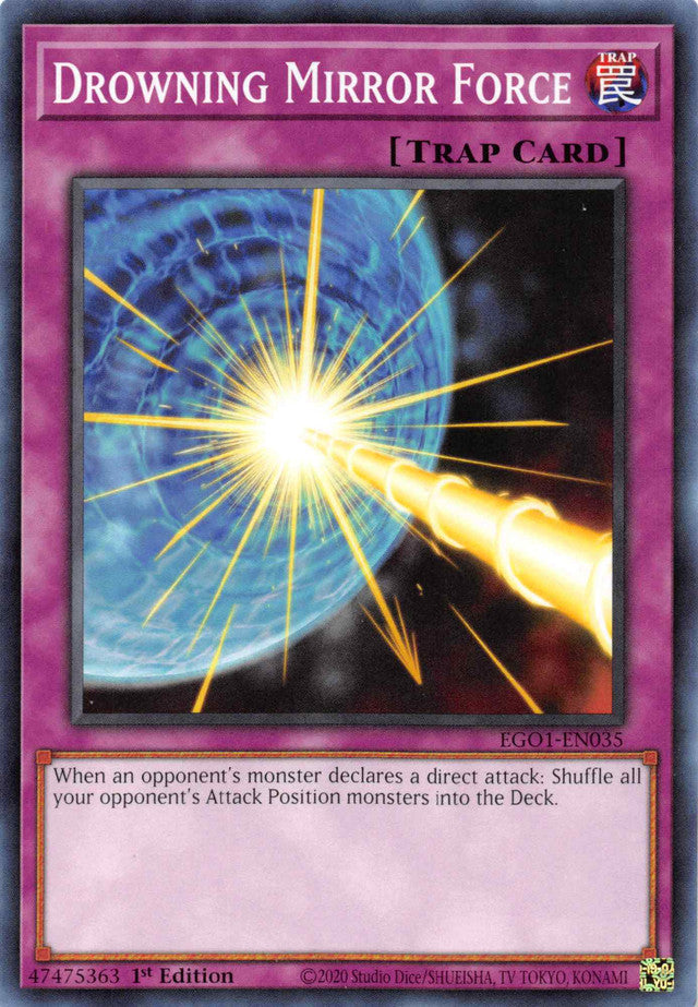 Drowning Mirror Force [EGO1-EN035] Common Yu-Gi-Oh!