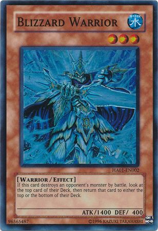 Blizzard Warrior [HA01-EN002] Super Rare Yu-Gi-Oh!