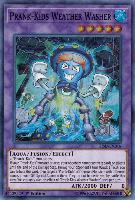 Prank-Kids Weather Washer [HISU-EN018] Super Rare Yu-Gi-Oh!