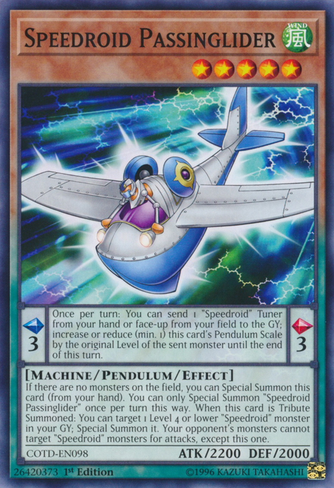 Speedroid Passinglider [COTD-EN098] Common Yu-Gi-Oh!