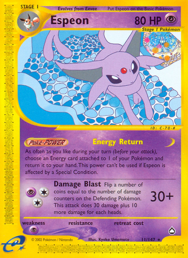 Espeon (11/147) [Aquapolis] Pokémon