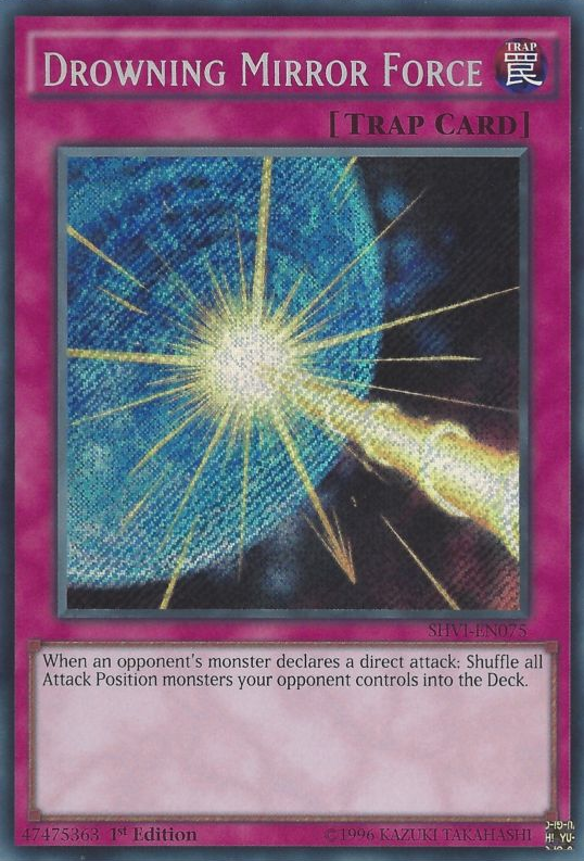 Drowning Mirror Force [SHVI-EN075] Secret Rare Yu-Gi-Oh!