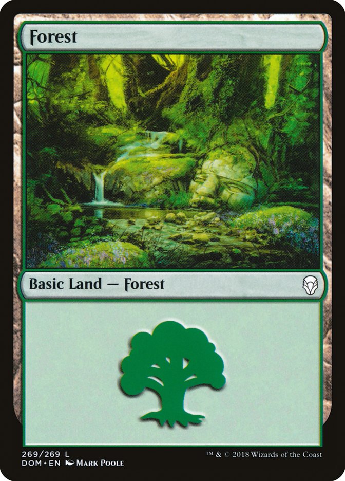 Forest (269) [Dominaria] Magic: The Gathering