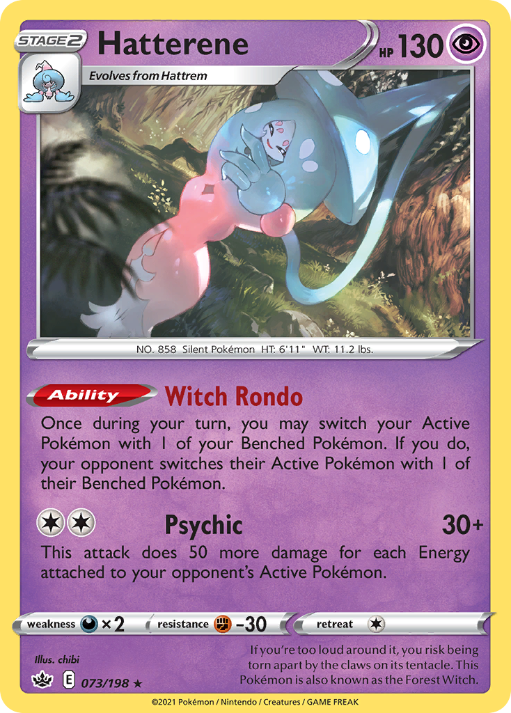 Hatterene (073/198) (Theme Deck Exclusive) [Sword & Shield: Chilling Reign] Pokémon