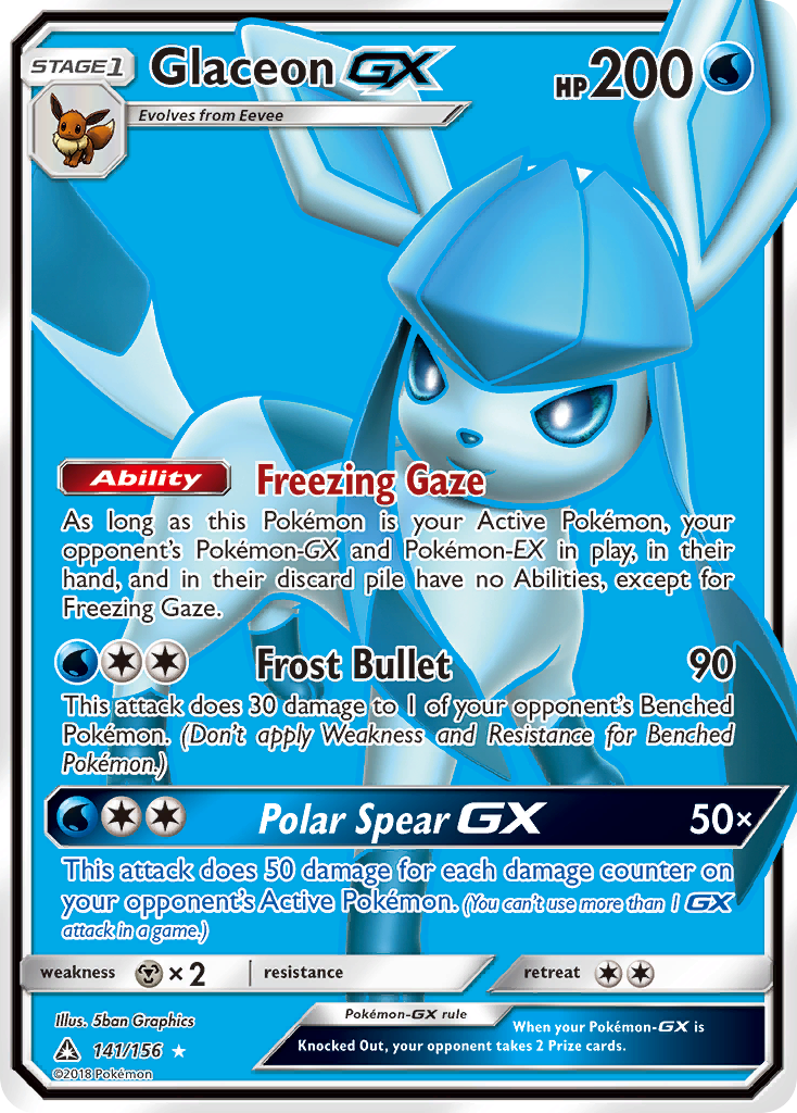 Glaceon GX (141/156) [Sun & Moon: Ultra Prism] Pokémon