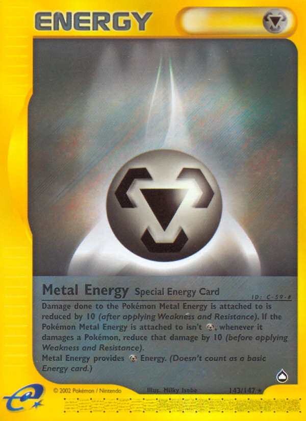 Metal Energy (143/147) [Aquapolis] Pokémon