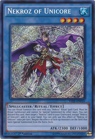 Nekroz of Unicore [THSF-EN016] Secret Rare Yu-Gi-Oh!