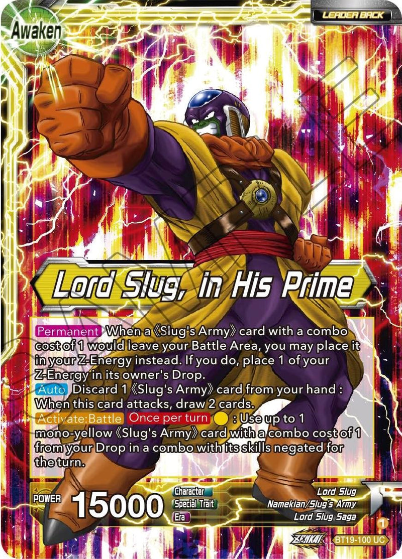 Lord Slug // Lord Slug, in His Prime (BT19-100) [Fighter's Ambition] Dragon Ball Super