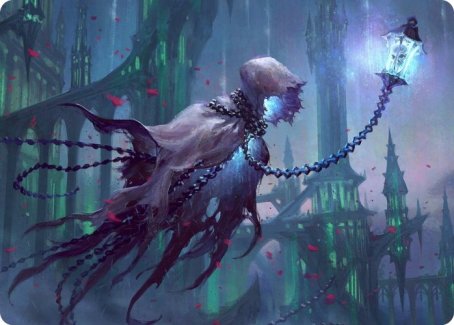 Wanderlight Spirit Art Card [Innistrad: Crimson Vow Art Series] Magic: The Gathering