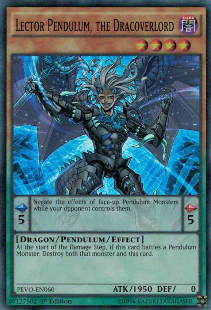 Lector Pendulum, the Dracoverlord [PEVO-EN060] Super Rare Yu-Gi-Oh!