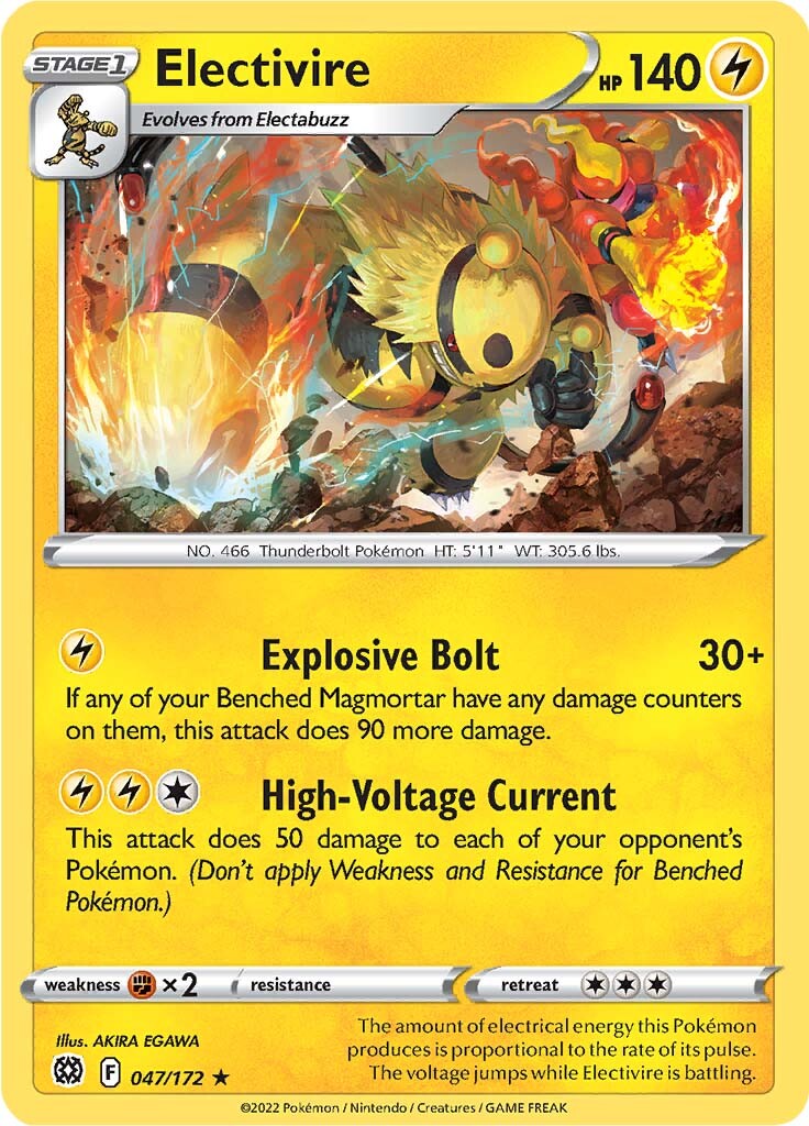 Electivire (047/172) [Sword & Shield: Brilliant Stars] Pokémon