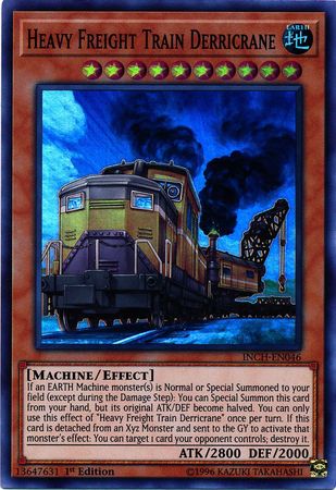 Heavy Freight Train Derricrane [INCH-EN046] Super Rare Yu-Gi-Oh!