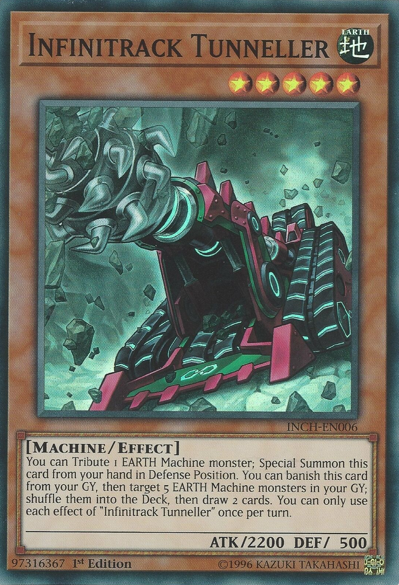 Infinitrack Tunneller [INCH-EN006] Super Rare Yu-Gi-Oh!