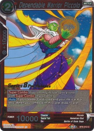 Dependable Warrior Piccolo (BT8-013_PR) [Malicious Machinations Prerelease Promos] Dragon Ball Super