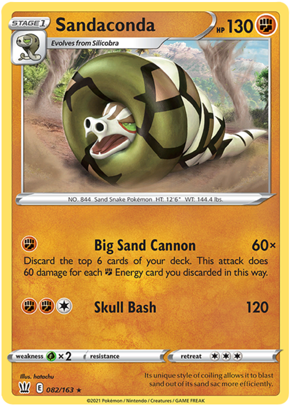 Sandaconda (082/163) [Sword & Shield: Battle Styles] Pokémon