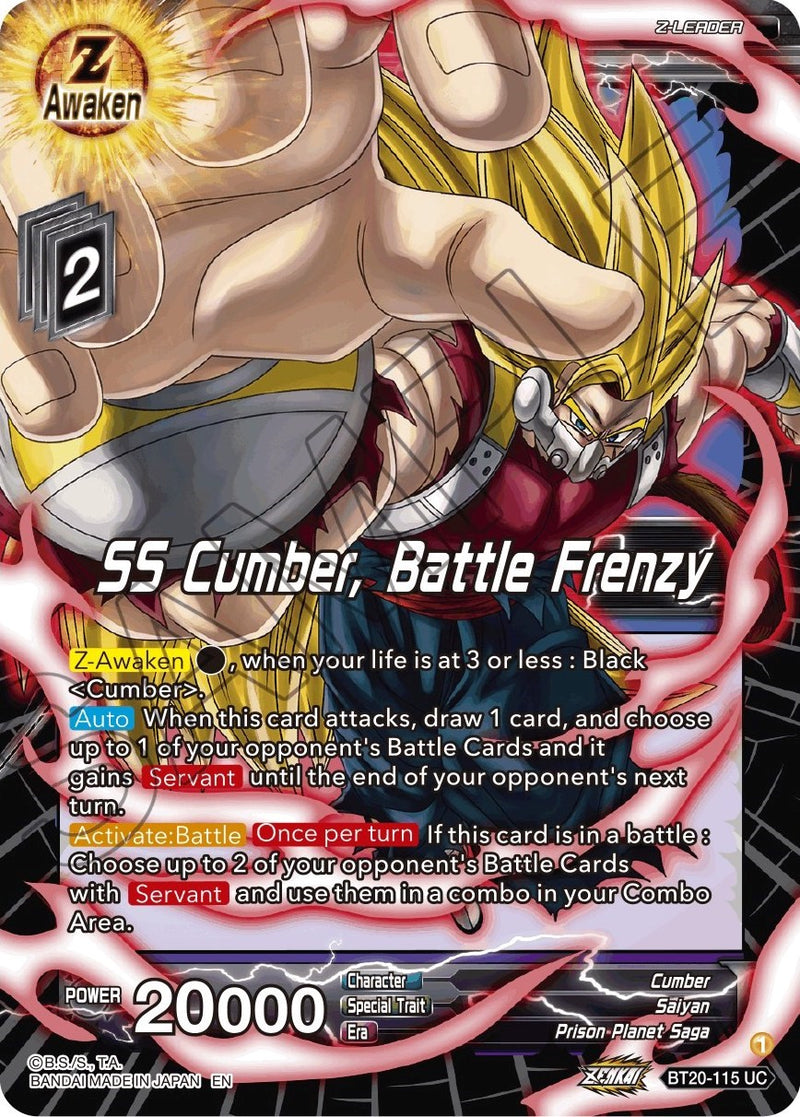 SS Cumber, Battle Frenzy (BT20-115) [Power Absorbed] Dragon Ball Super