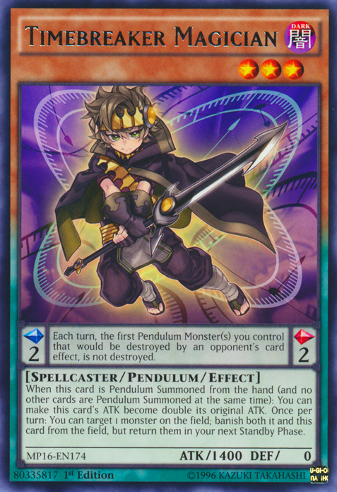 Timebreaker Magician [MP16-EN174] Rare Yu-Gi-Oh!