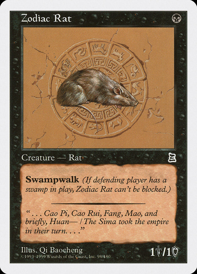 Zodiac Rat [Portal Three Kingdoms] Magic: The Gathering