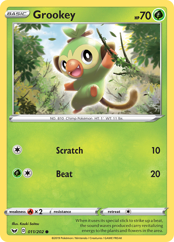 Grookey (011/202) [Sword & Shield: Base Set] Pokémon