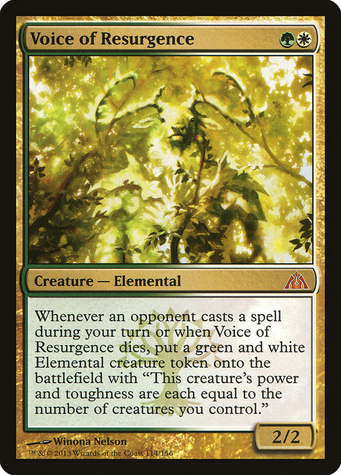 Voice of Resurgence [Dragon's Maze] Magic: The Gathering