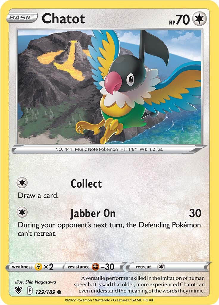 Chatot (129/189) [Sword & Shield: Astral Radiance] Pokémon