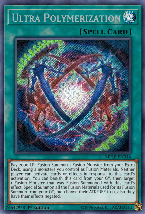 Ultra Polymerization [MP18-EN014] Secret Rare Yu-Gi-Oh!