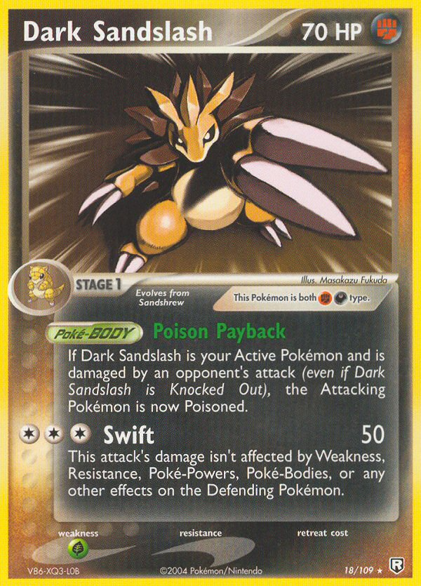 Dark Sandslash (18/109) [EX: Team Rocket Returns] Pokémon