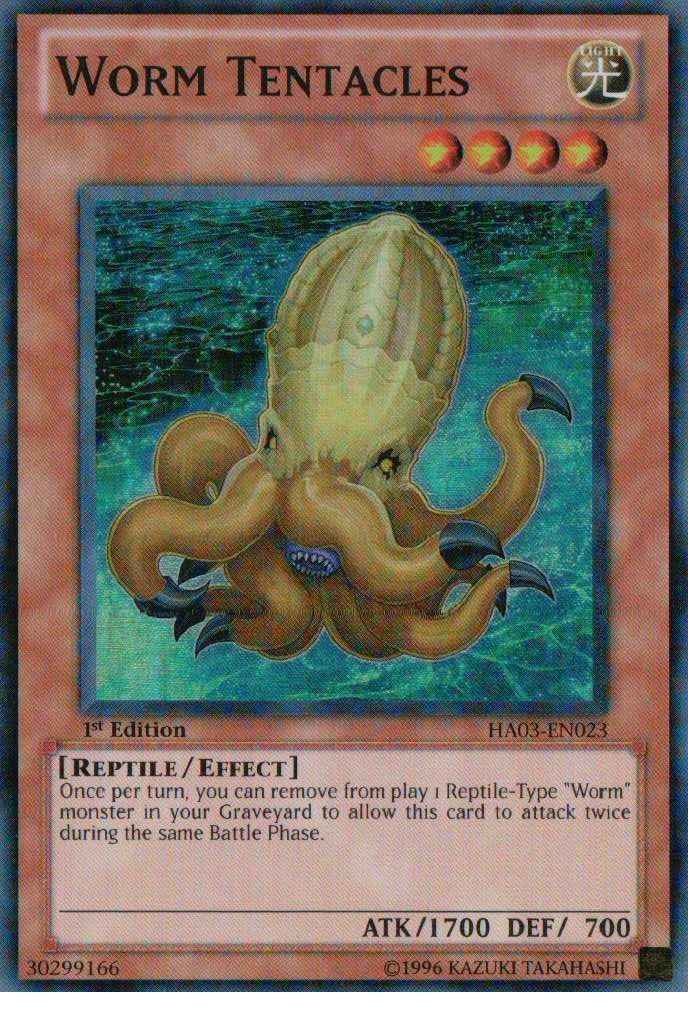 Worm Tentacles [HA03-EN023] Super Rare Yu-Gi-Oh!