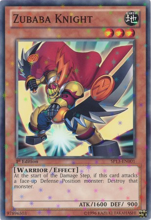 Zubaba Knight [SP13-EN001] Starfoil Rare Yu-Gi-Oh!