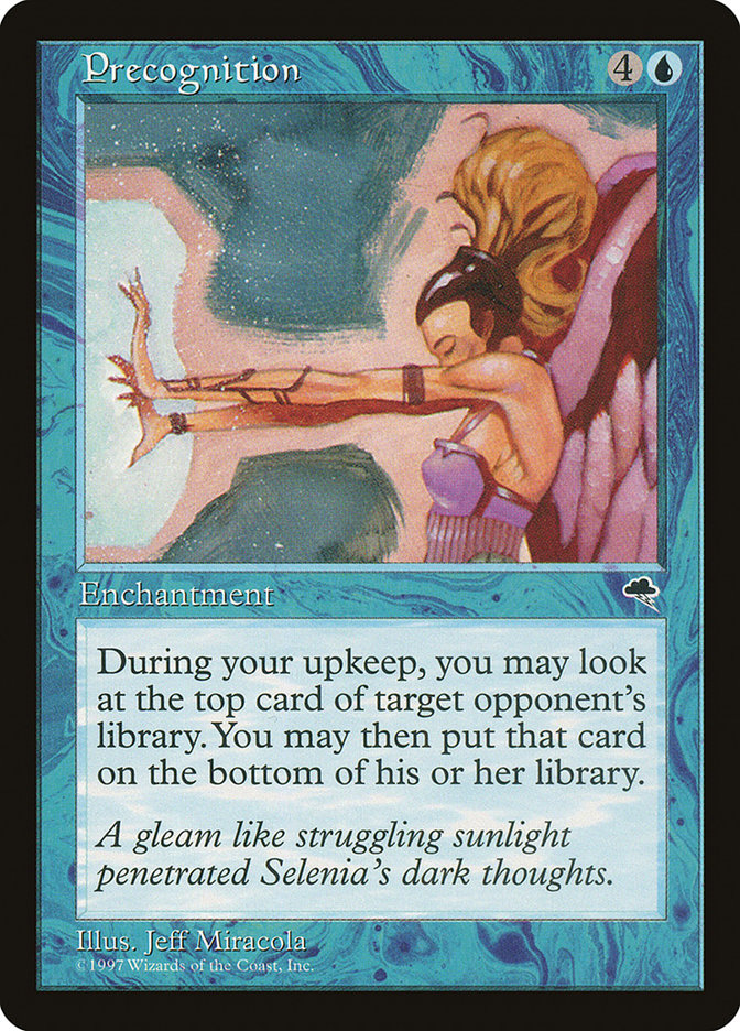 Precognition [Tempest] Magic: The Gathering