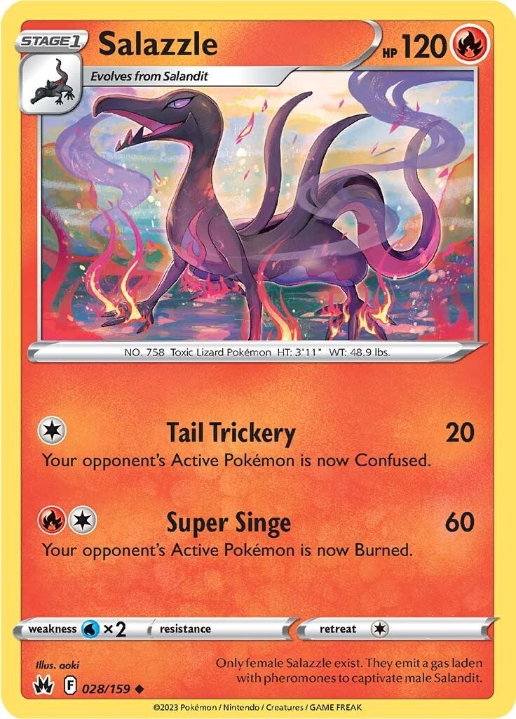 Salazzle (028/159) [Sword & Shield: Crown Zenith] Pokémon