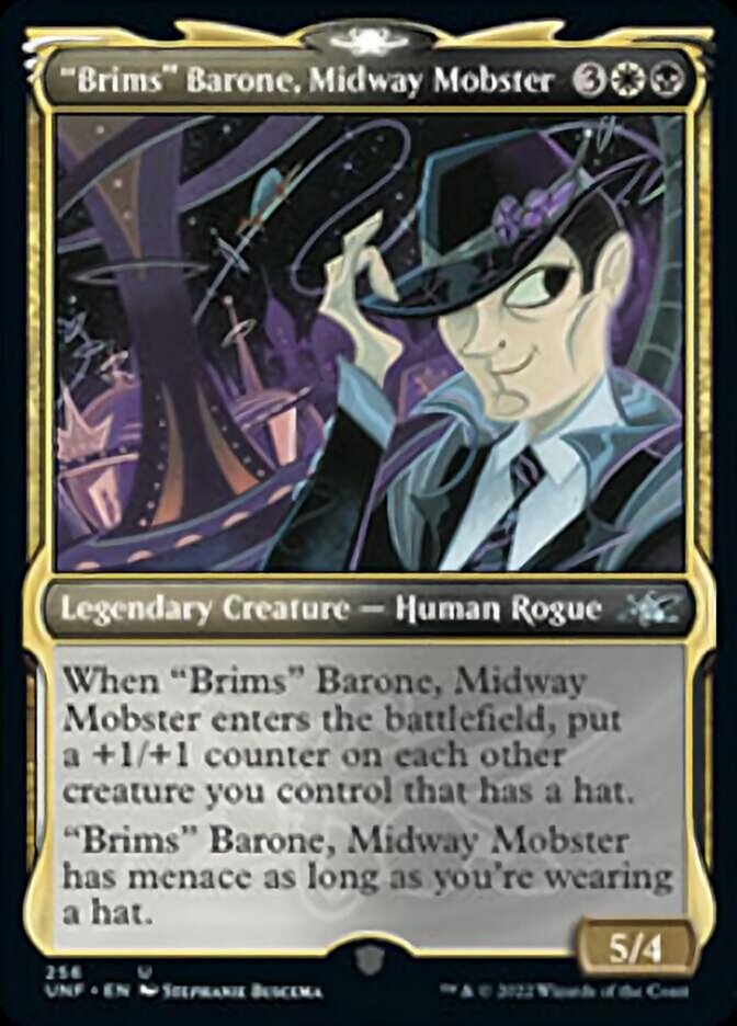 "Brims" Barone, Midway Mobster (Showcase) [Unfinity] Magic: The Gathering
