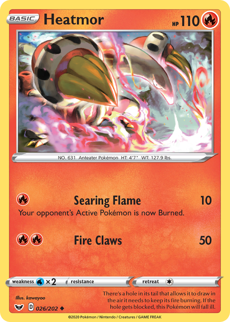 Heatmor (026/202) [Sword & Shield: Base Set] Pokémon