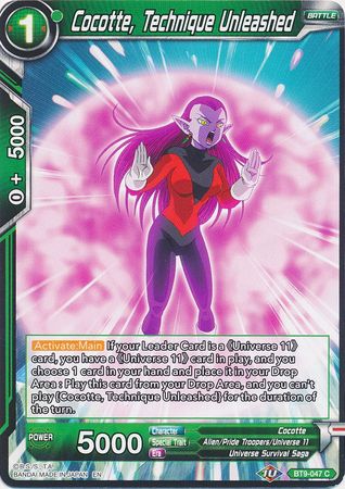 Cocotte, Technique Unleashed (BT9-047) [Universal Onslaught] Dragon Ball Super