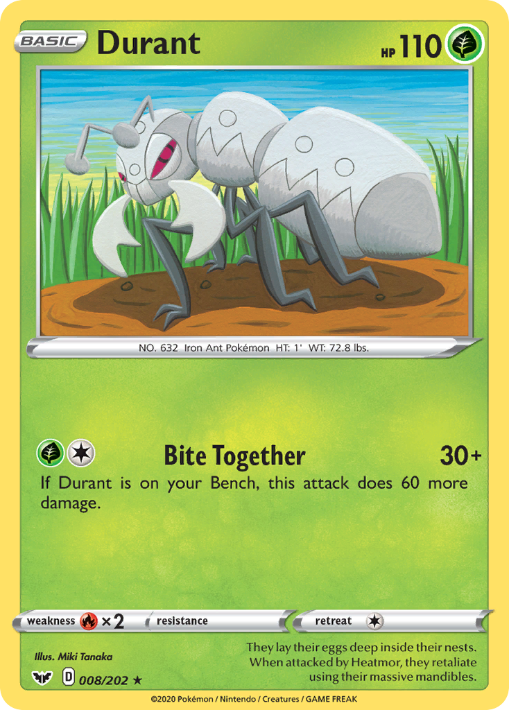 Durant (008/202) [Sword & Shield: Base Set] Pokémon