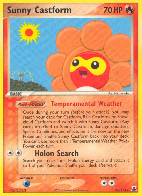 Sunny Castform (31/113) [EX: Delta Species] Pokémon