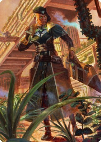Vivien on the Hunt Art Card [Streets of New Capenna Art Series] Magic: The Gathering