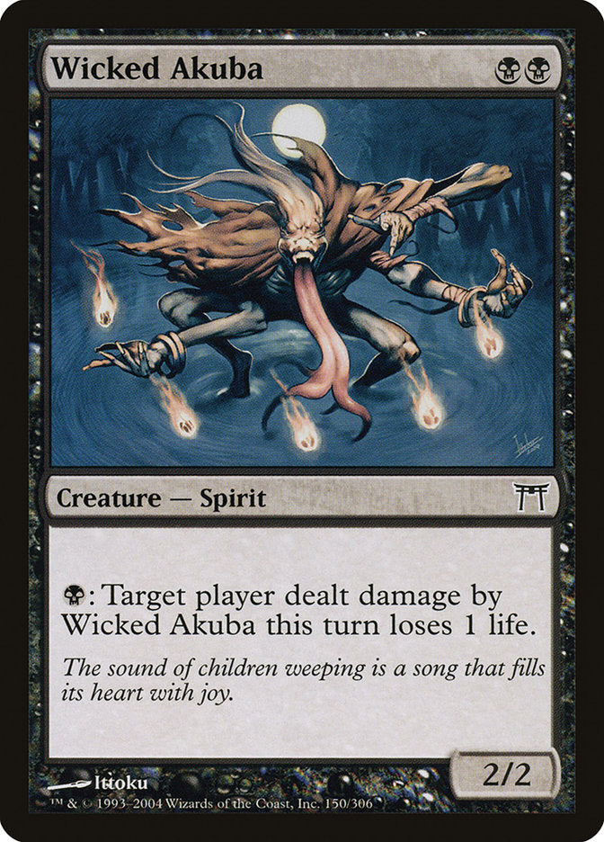 Wicked Akuba [Champions of Kamigawa] Magic: The Gathering